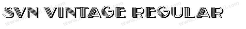 svn vintage regular字体转换